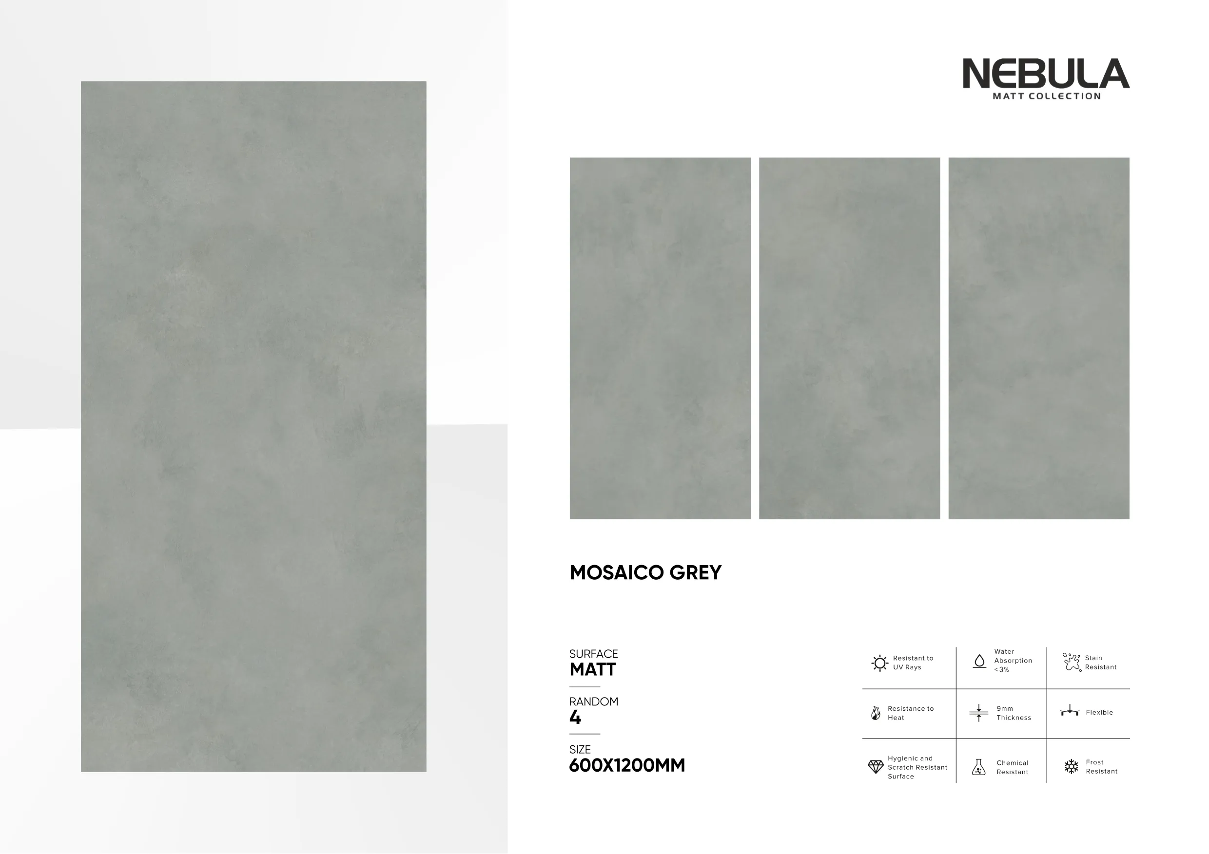 600x1200mm, MATT NEBULA 40