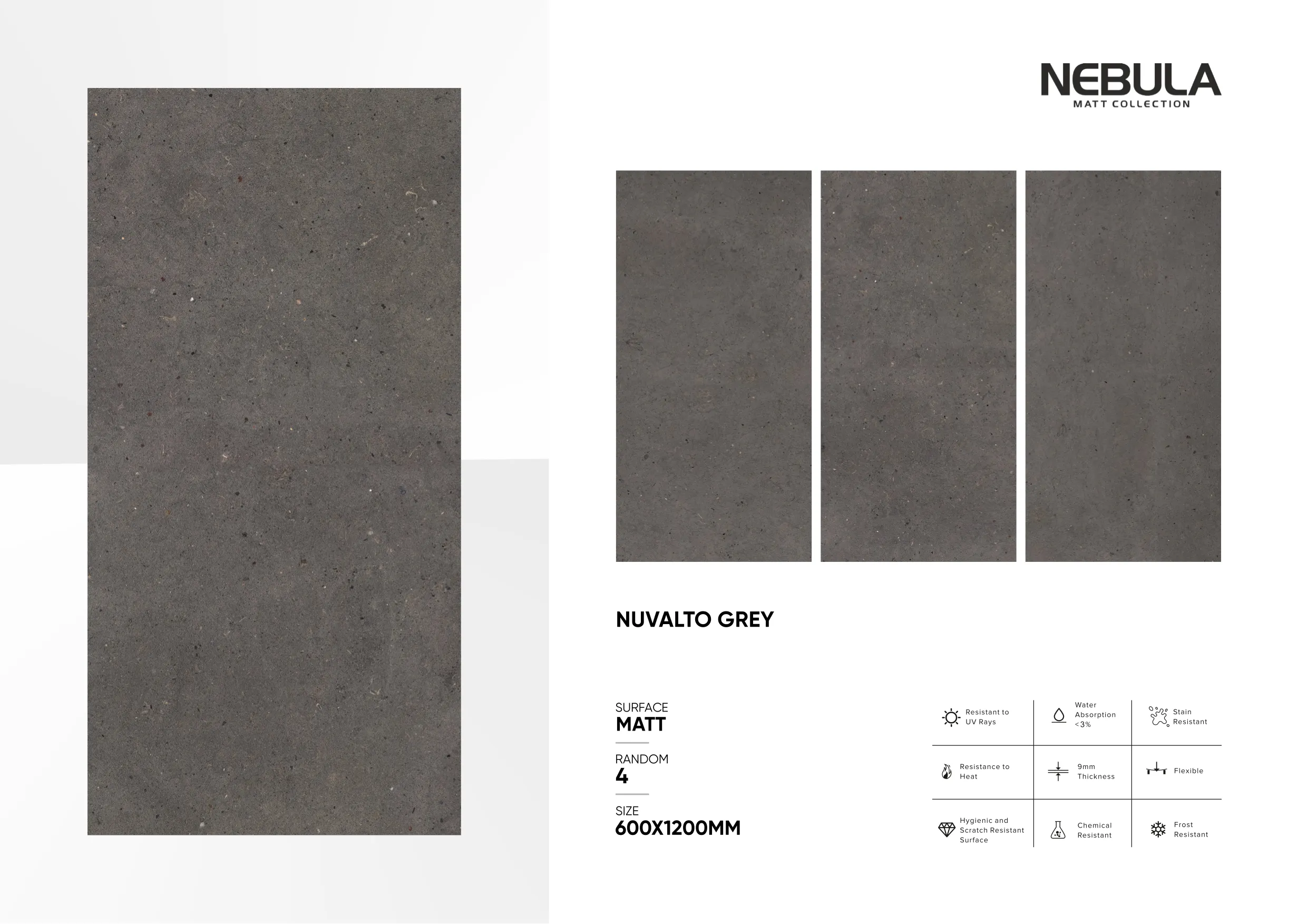 600x1200mm, MATT NEBULA 45