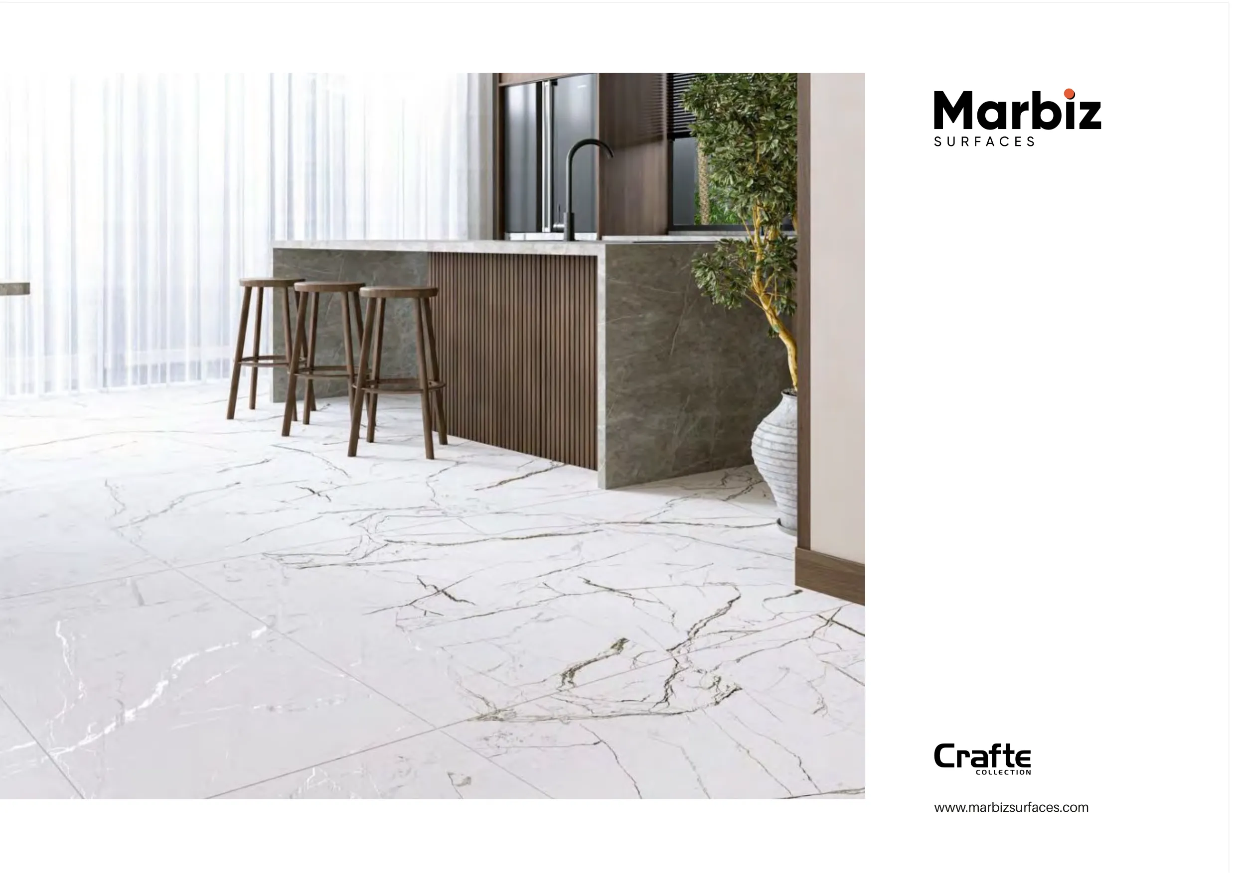 Crafte 600x1200mm White Carving 5