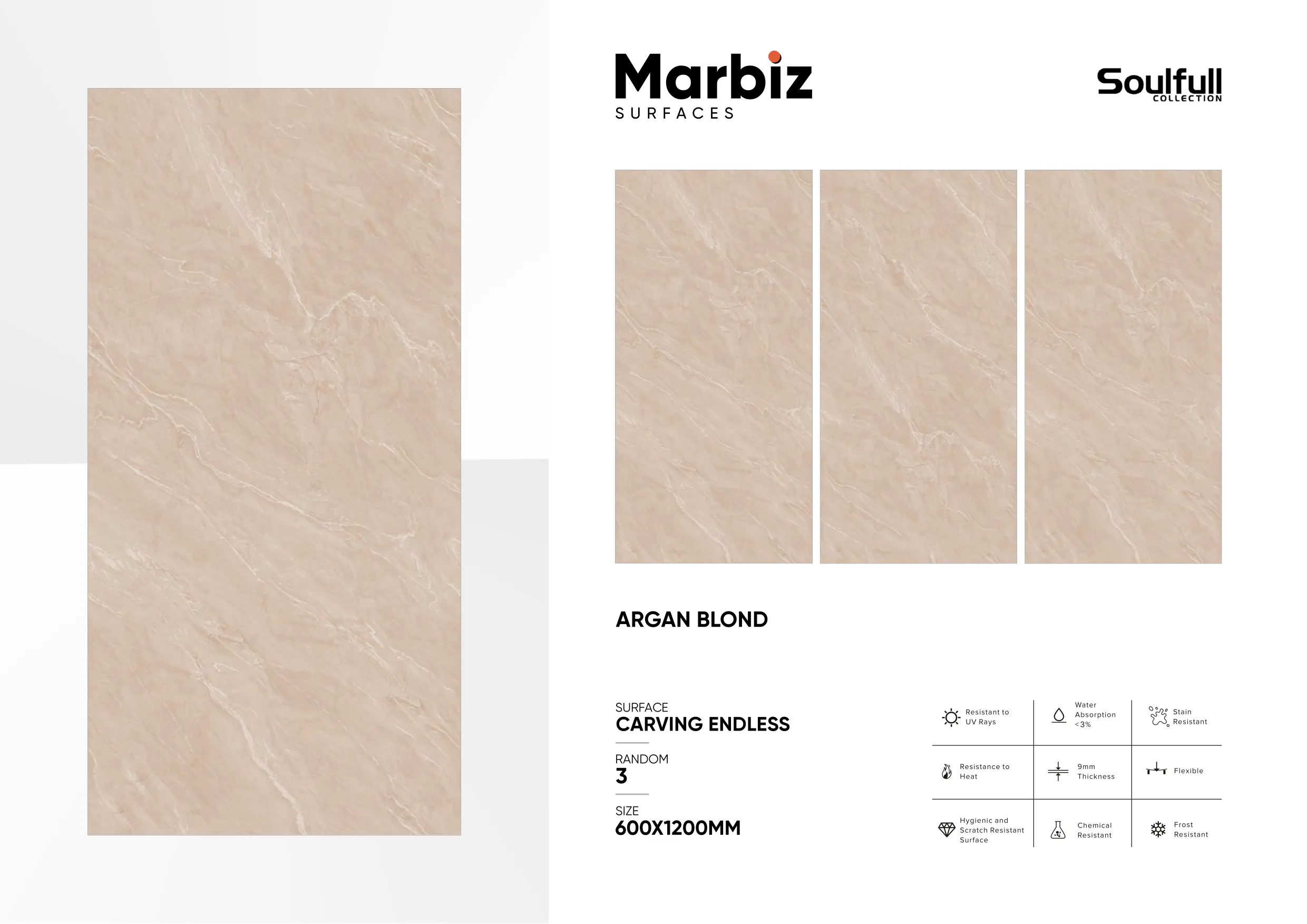 Soulfull 600x1200mm Carving Endless 21