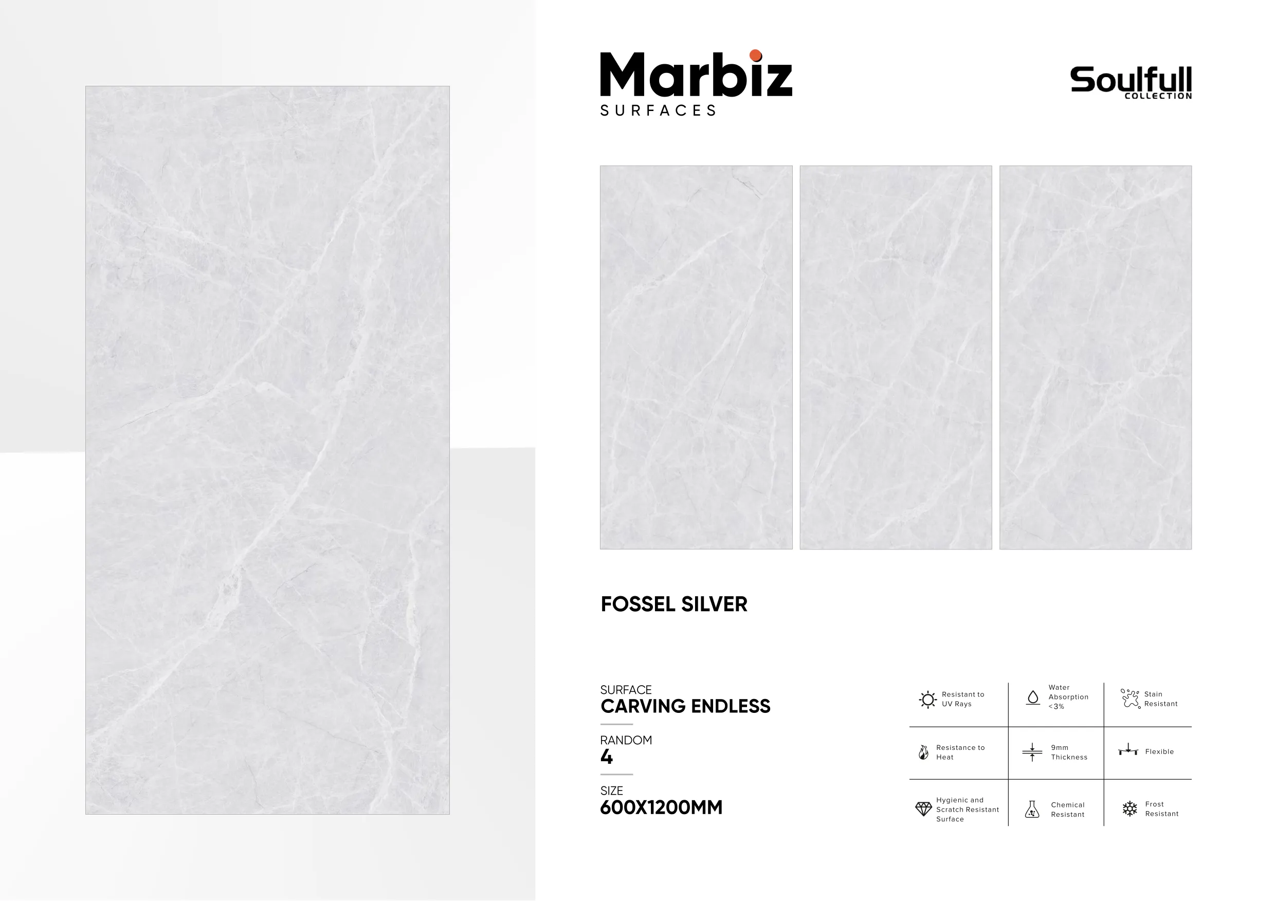 Soulfull 600x1200mm Carving Endless 89
