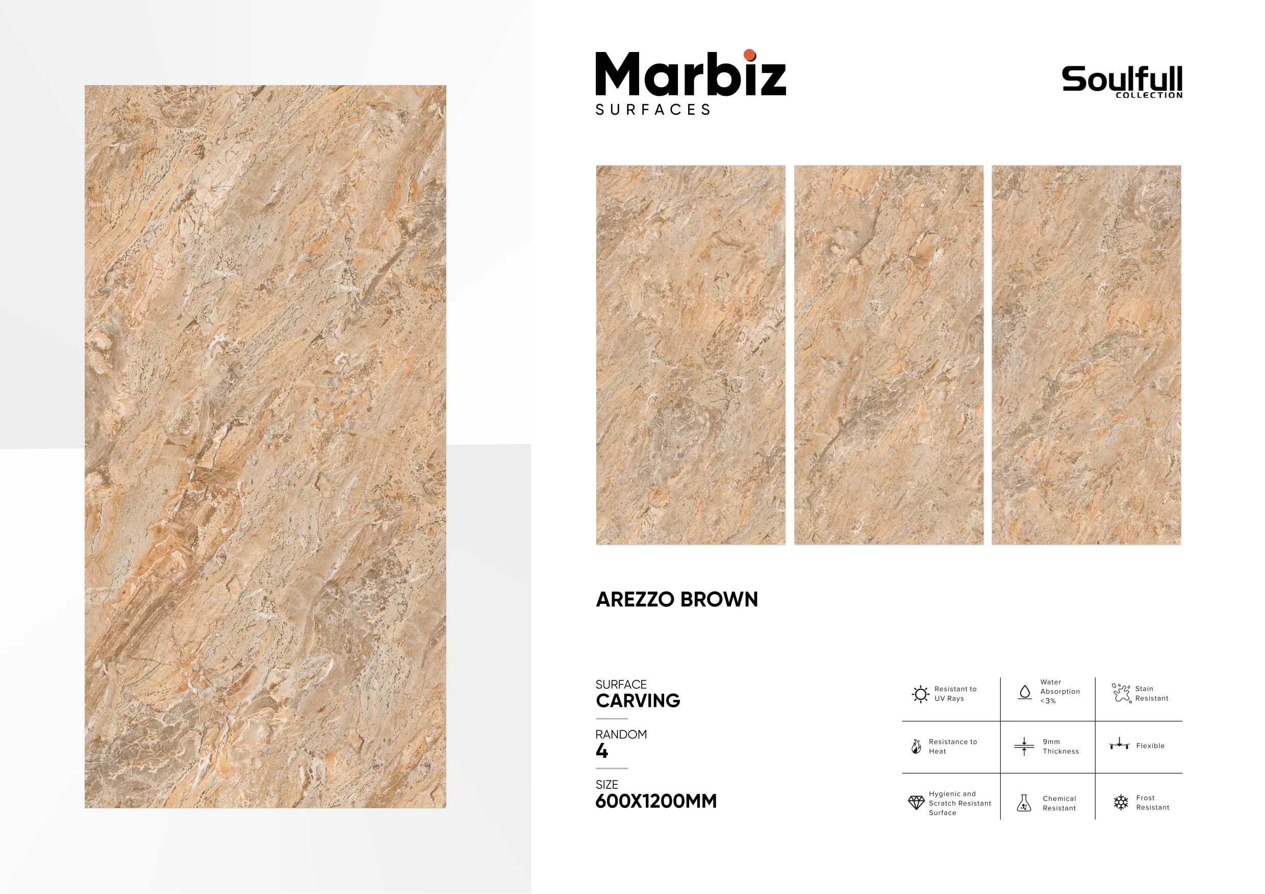 Soulfull 600x1200mm Carving Random 11