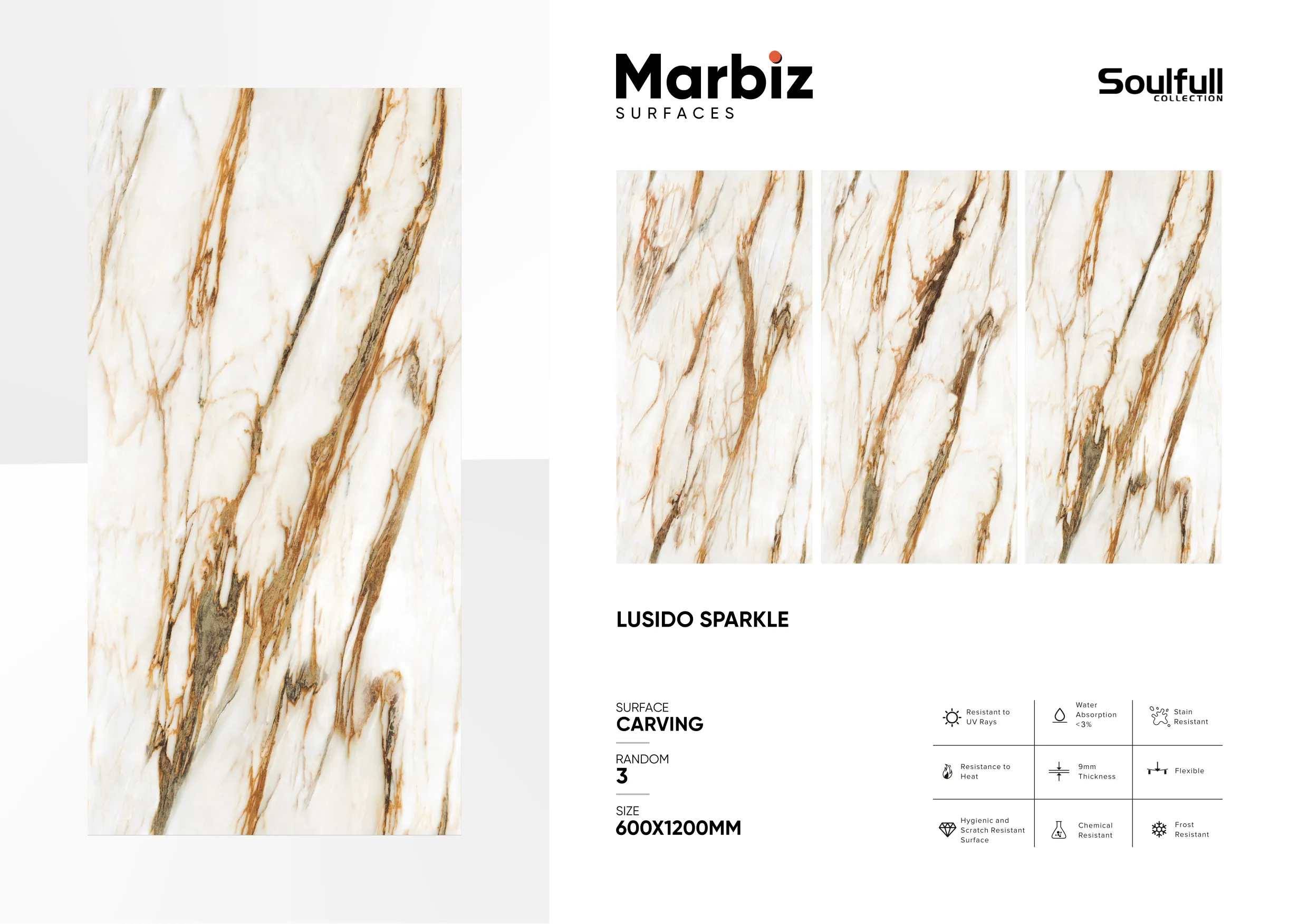 Soulfull 600x1200mm Carving Random 177
