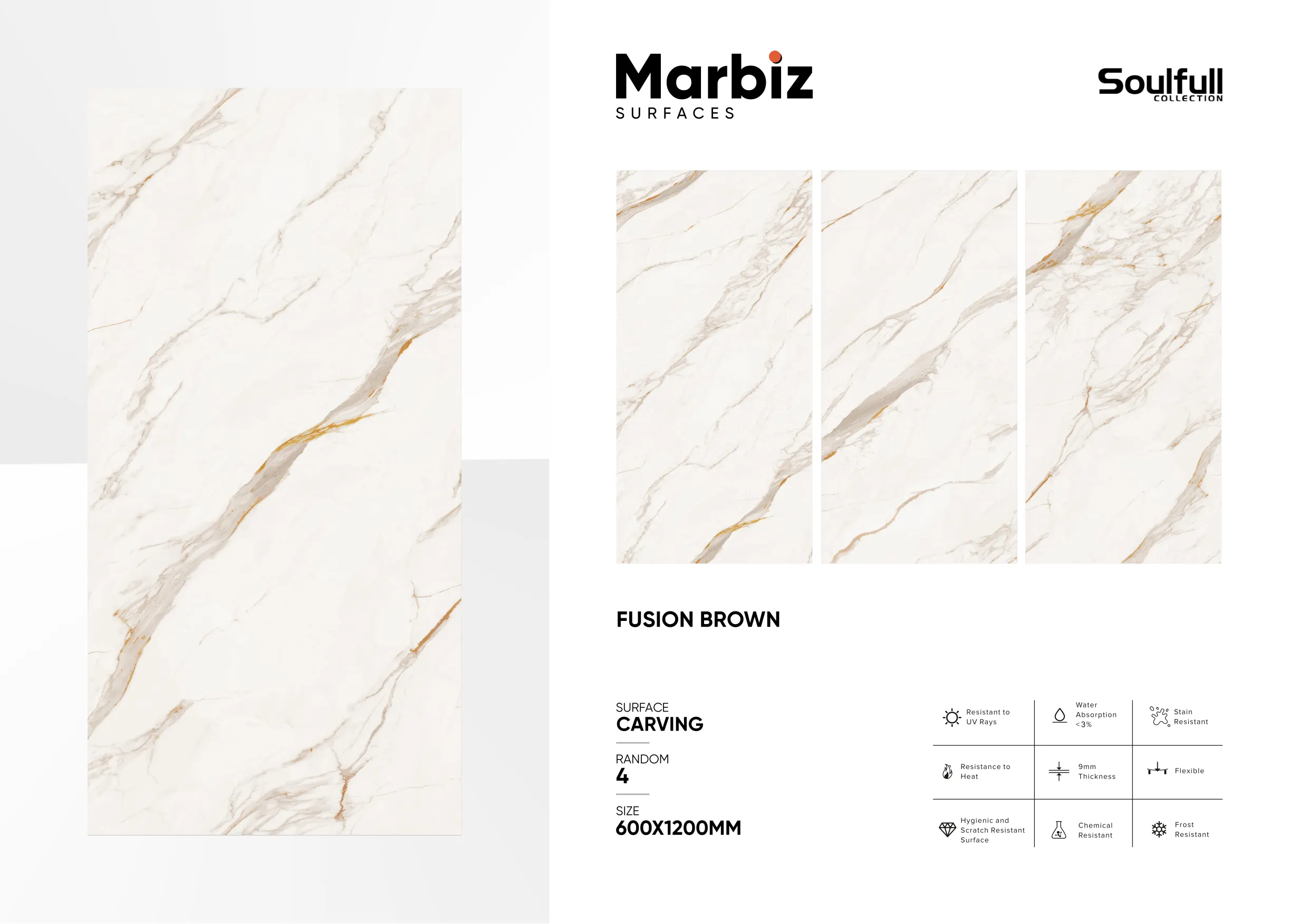 Soulfull 600x1200mm Carving Random 67
