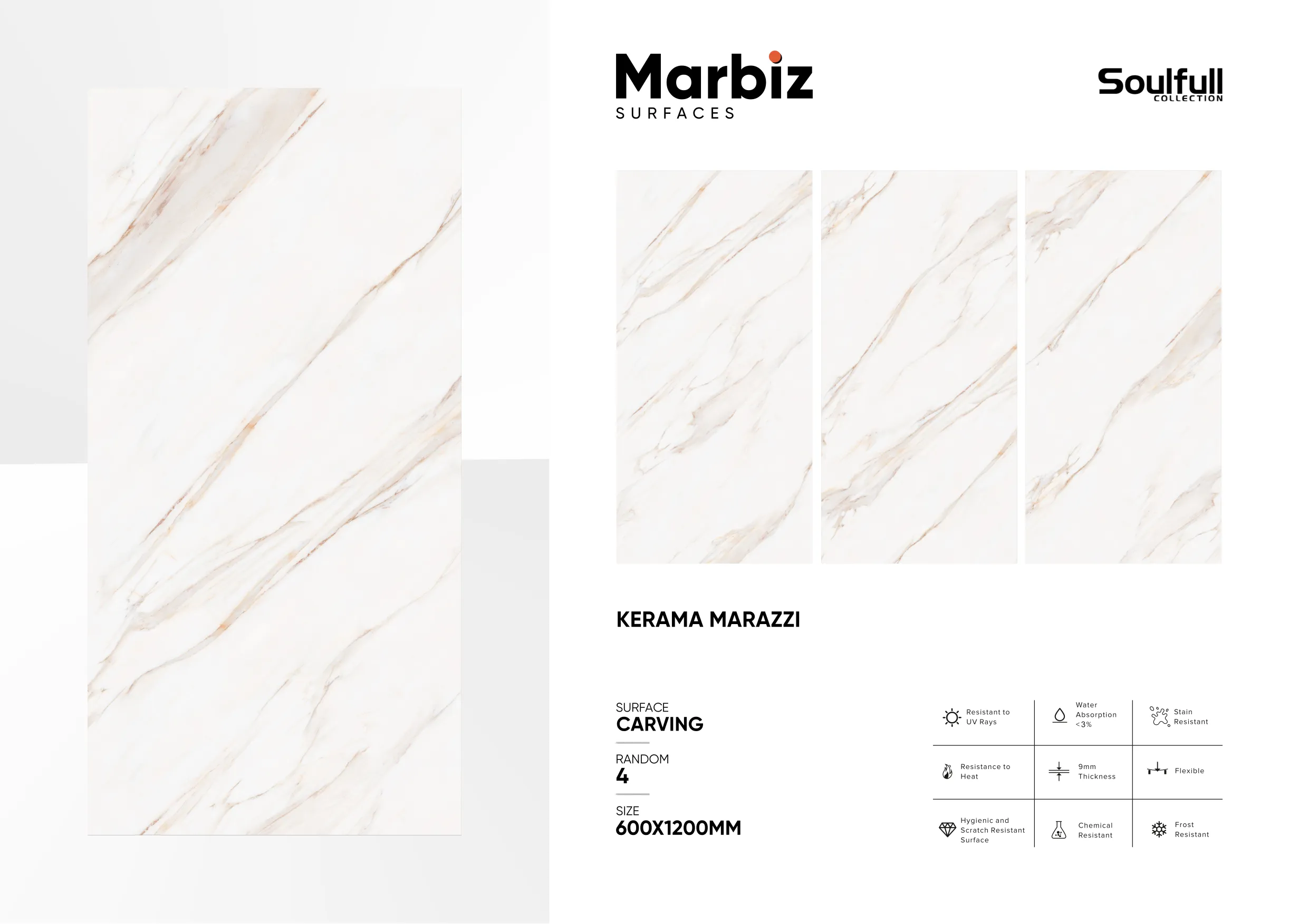Soulfull 600x1200mm Carving Random 79