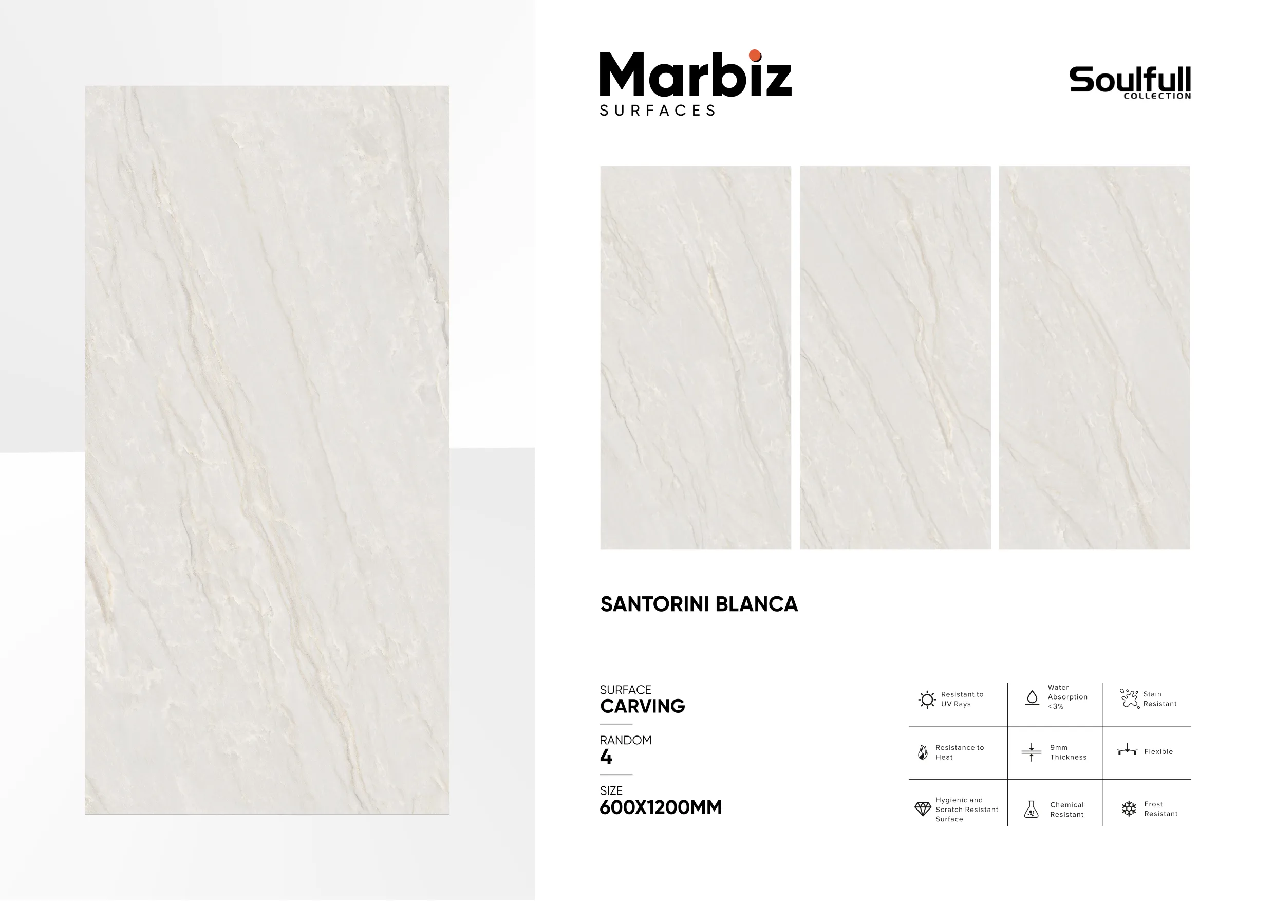 Soulfull 600x1200mm Carving Random 95